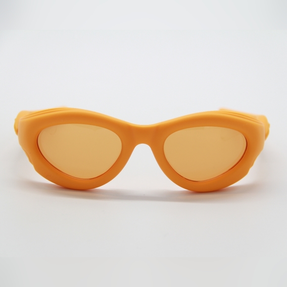 NEW BV1162S 004 BOTTEGA VENETA ORANGE UNISEX  SUNGLASSES - Picture 4 of 13
